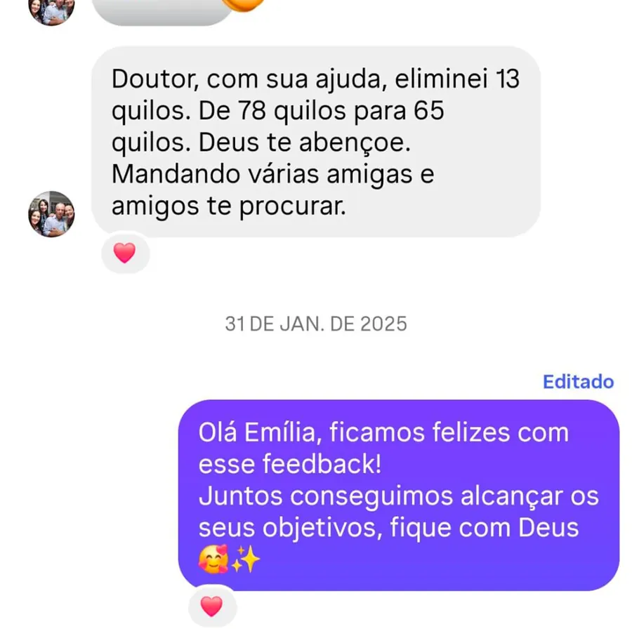 Depoimento de paciente: eliminou 13 quilos com acompanhamento do Dr. Rogério